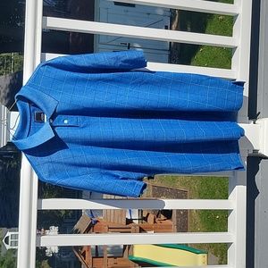 Black Friday Sale: Arrow Short Sleeve Plaid Polo Shirt, Large, EUC